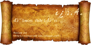Álmos Adrián névjegykártya